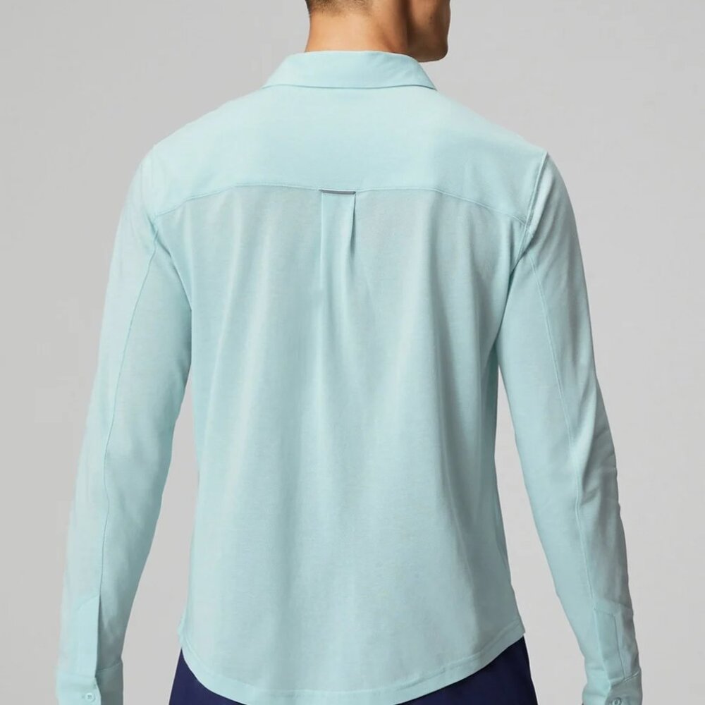 Fabletics The Dash Long Sleeve Button Up Shirt (X… - image 2